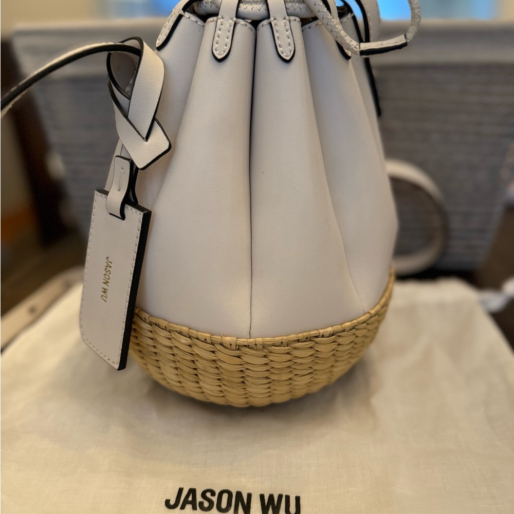 Jason Wu Cream and Tan Mini Bucket Bag